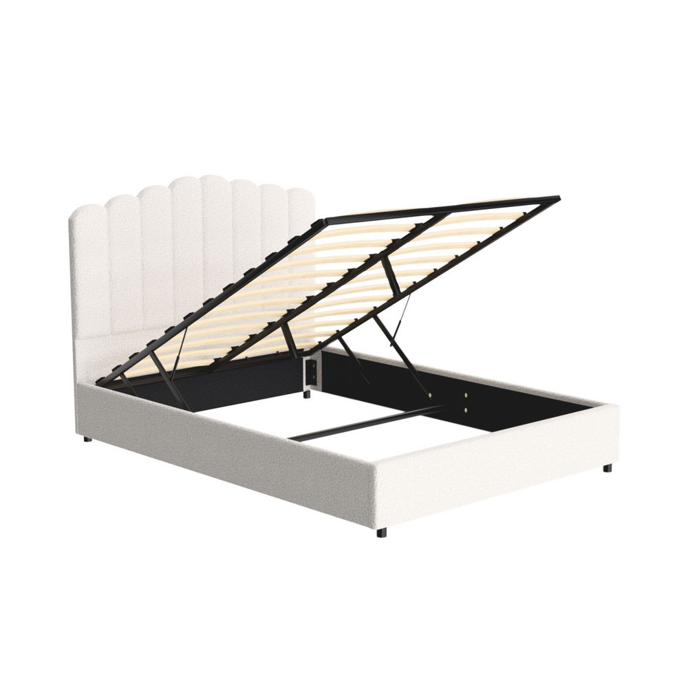 Fion Boucle Double Bed Frame