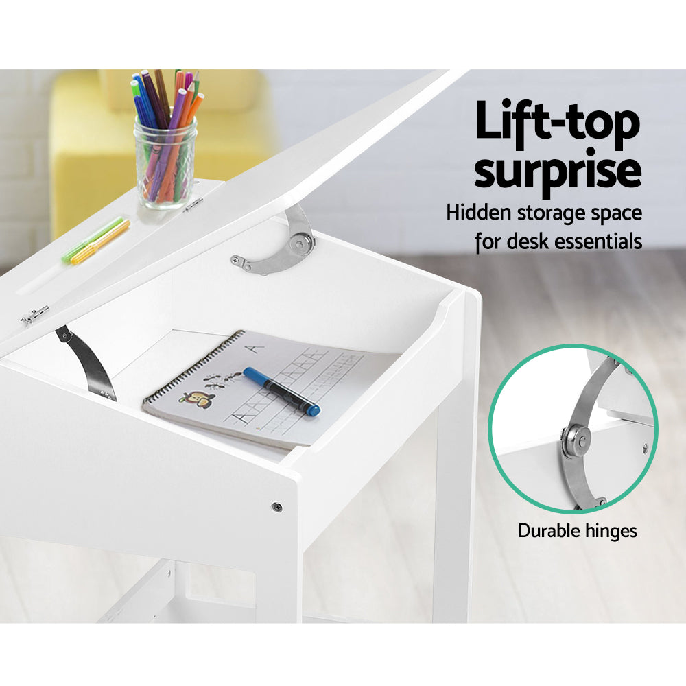 Kids Lift Top Desk and Stool Set