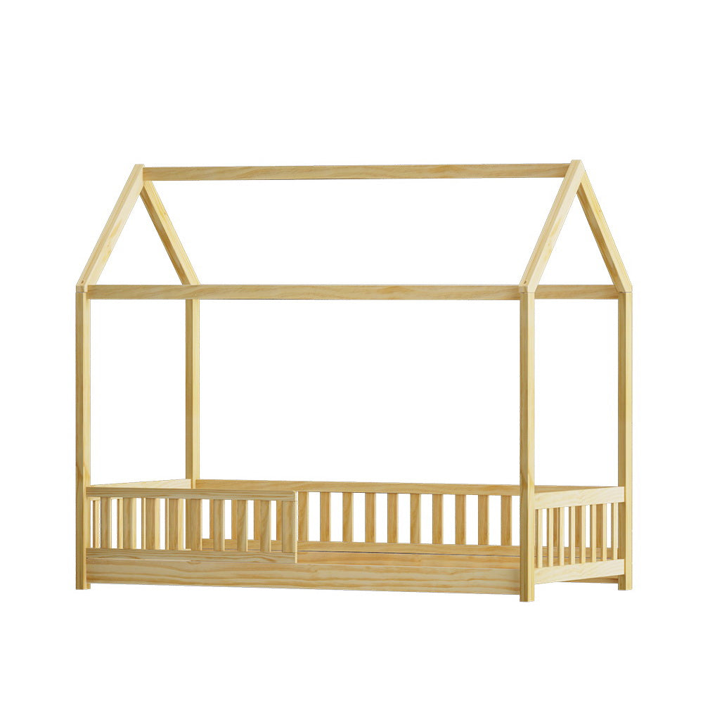 Rock House Single Bed Frame - Oak