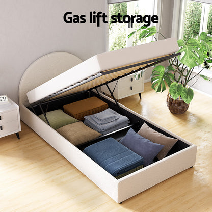 Ella King Single Bed Frame with Gas Lift Base