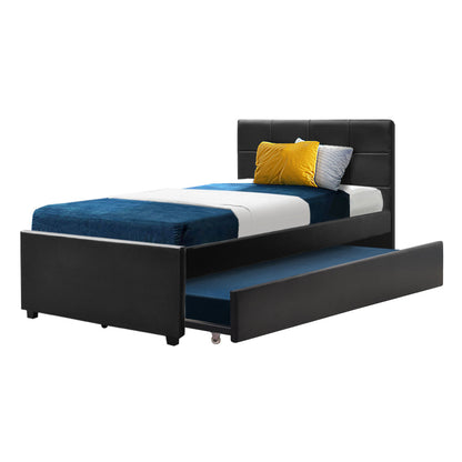 Fripp King Single Trundle Daybed - Black