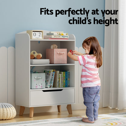 3 Tier Children's Bookcase with Drawer