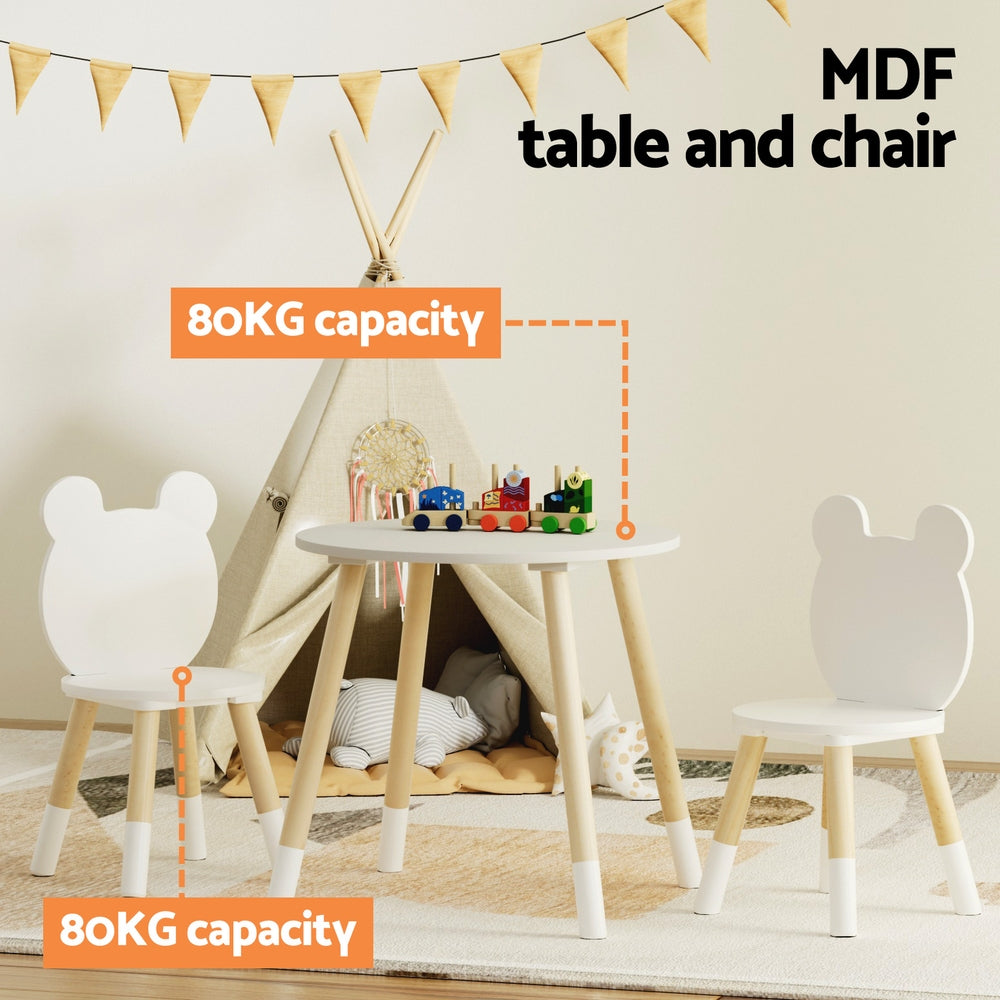 3 Piece Kids Activity Table and Chair Set