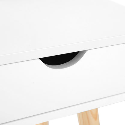 Scandi Kids Vanity Set with Mirror and Storage Drawers