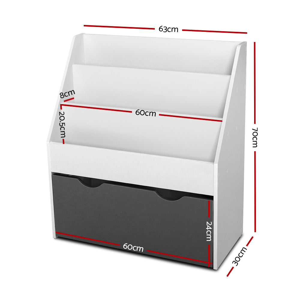 3 Tier Kids Magazine Rack Style Bookcase