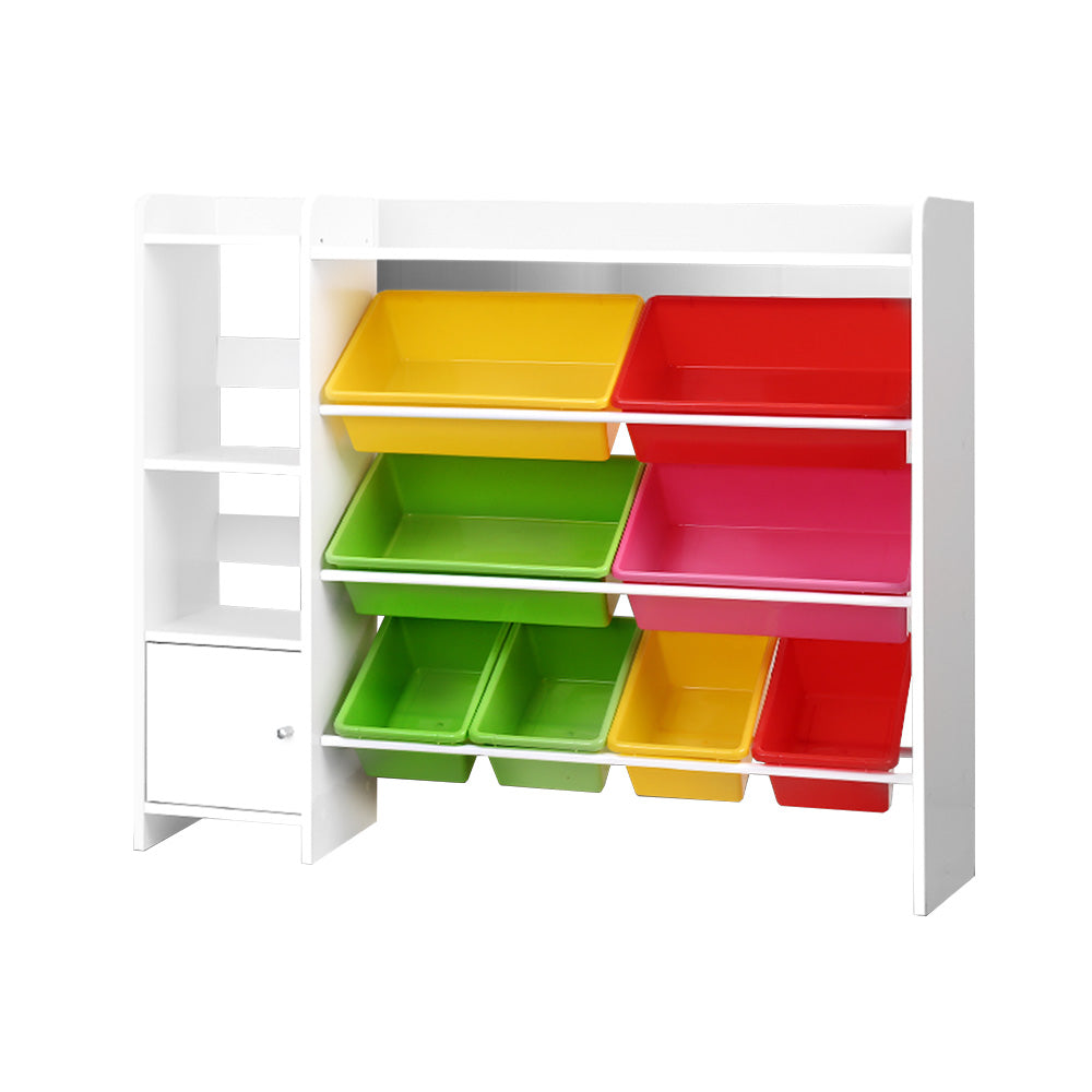Multi Bin Kids Toy and Book Storage