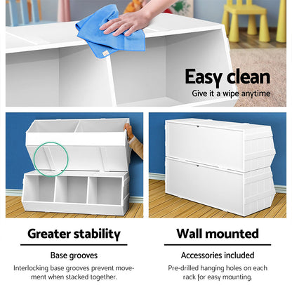 Stackable Kids Toy and Book Display