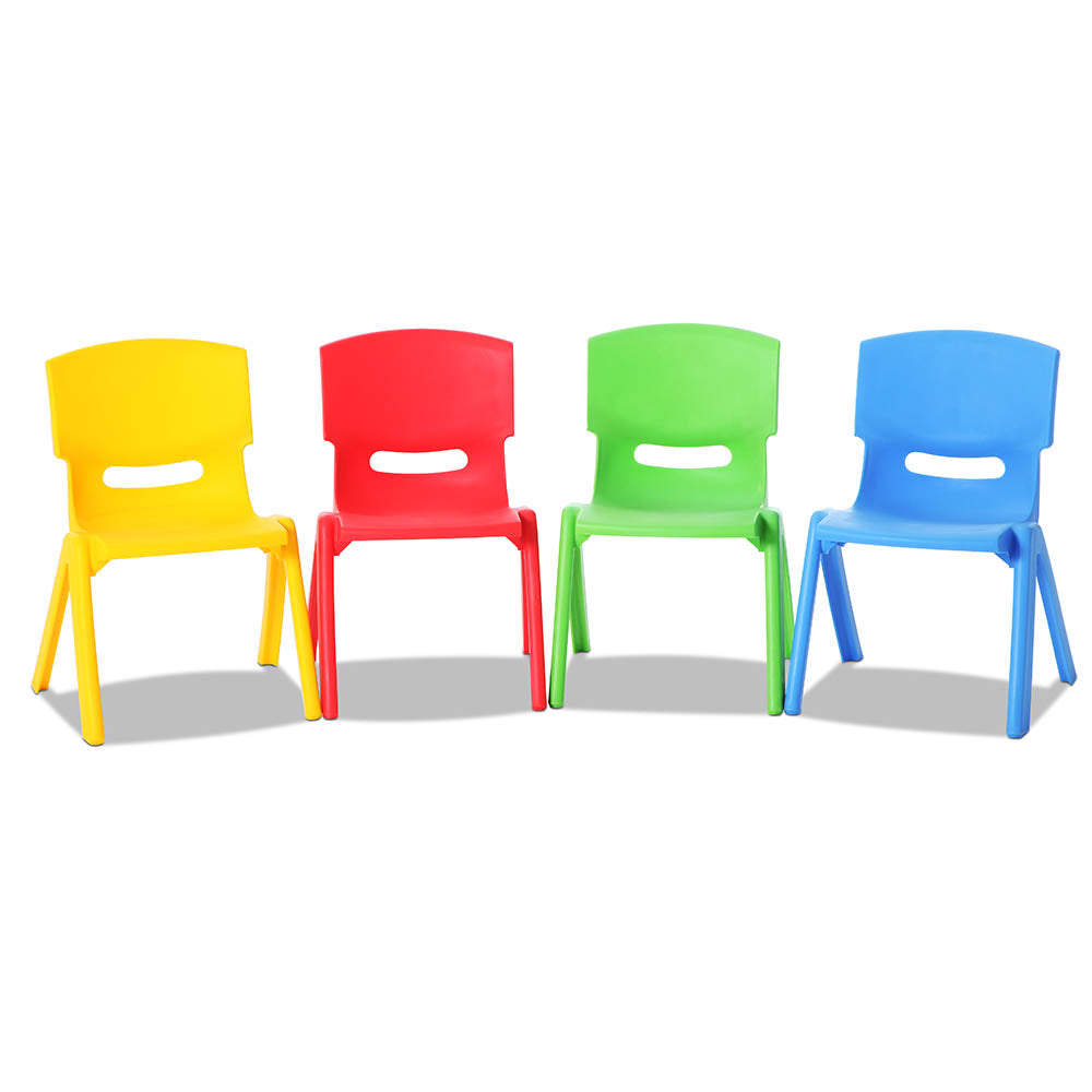 Set of 4 Kids Activity Chairs - Multicolour