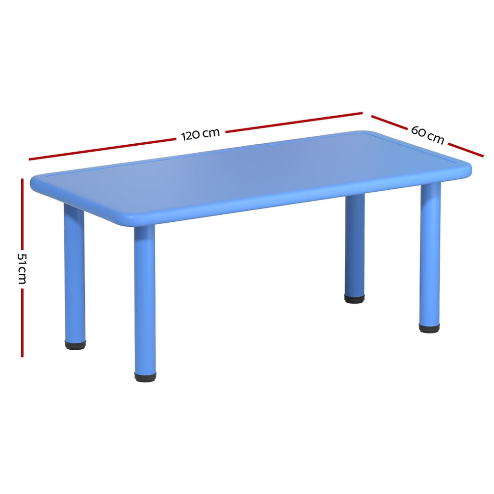 Kids Blue Plastic Activity Table - 60 X 120CM