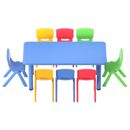 9 Piece Kids Activity Table and Chair Set