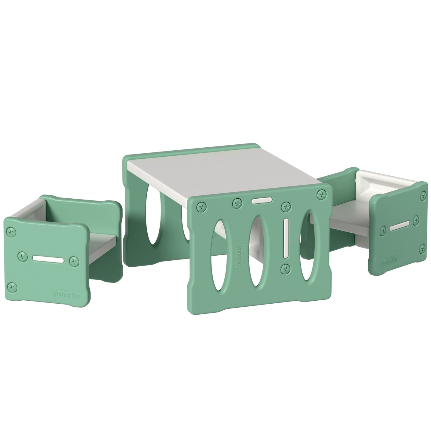 Kids Table and Chair Set - Green