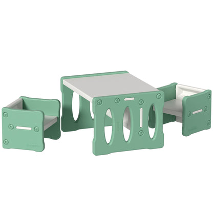 Kids Table and Chair Set - Green