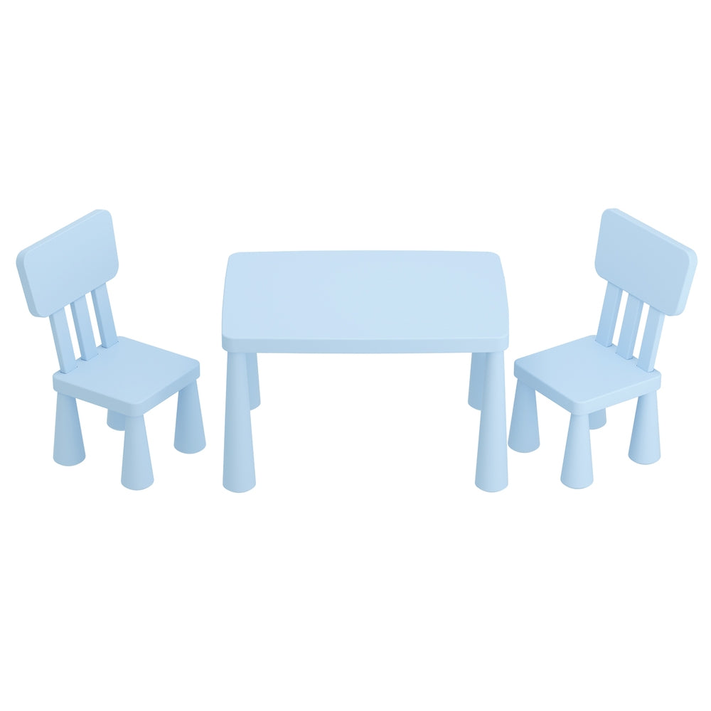 Kids Table and 2 Chair Set - Blue