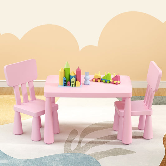 Kids Table and Chair Set - Pink