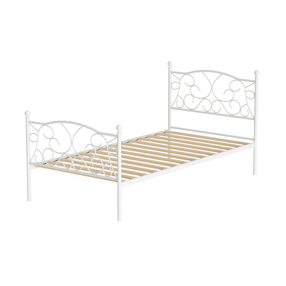 Groa Single Bed Frame - White
