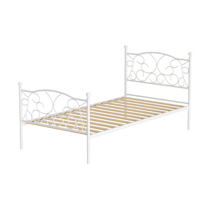 Groa Single Bed Frame - White
