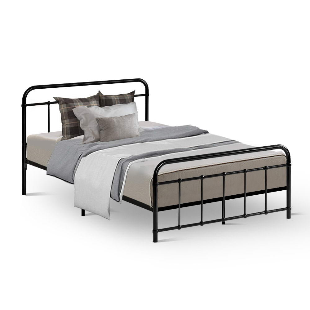 Leo King Single Bed Frame - Black