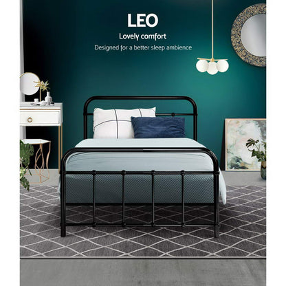 Leo Single Bed Frame - Black