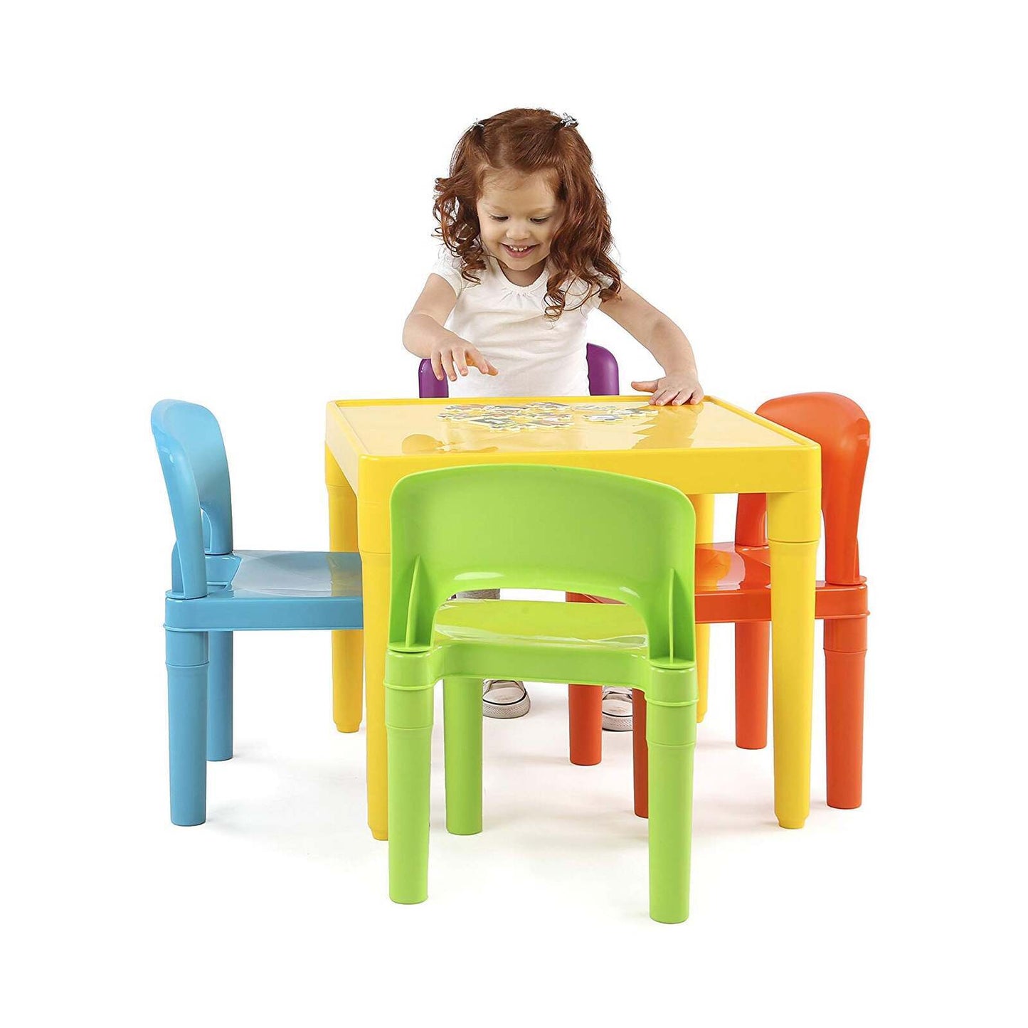 5 Piece Kids Table & Chair Set - Multicolour
