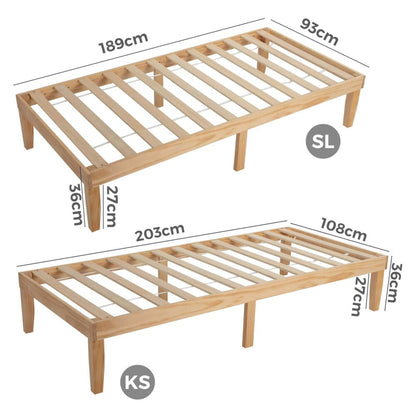 Natural Single Bed Frame