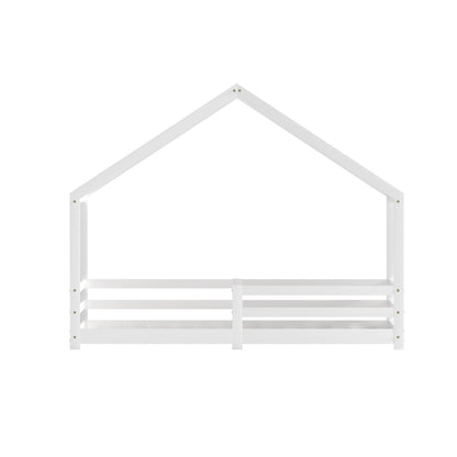 Amos House Single Bed Frame - White