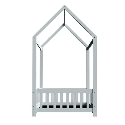 Rock House Single Bed Frame - Grey