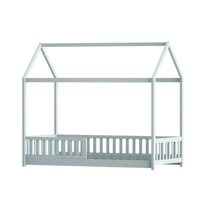 Rock House Single Bed Frame - Grey