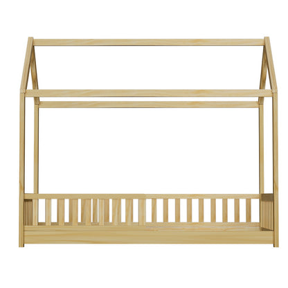 Rock House Single Bed Frame - Oak