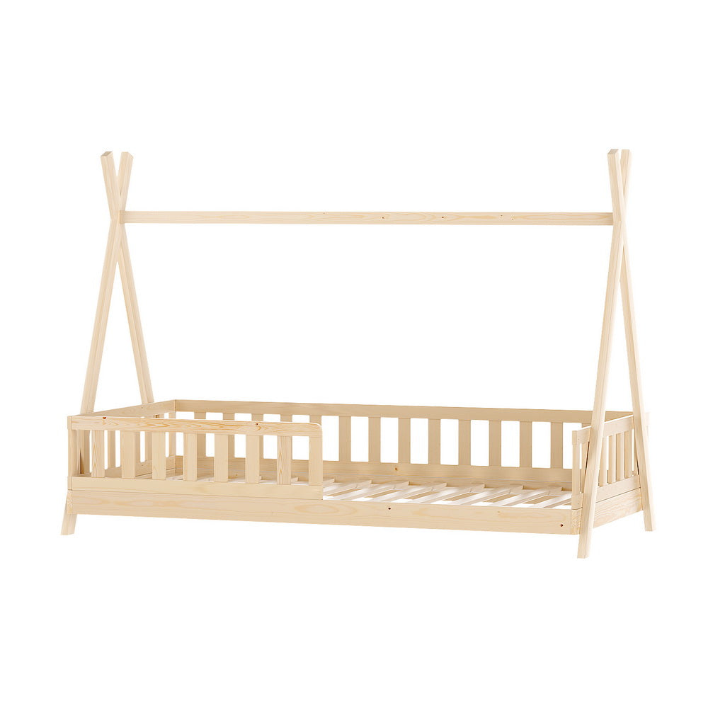 Puah House Single Bed Frame - Oak